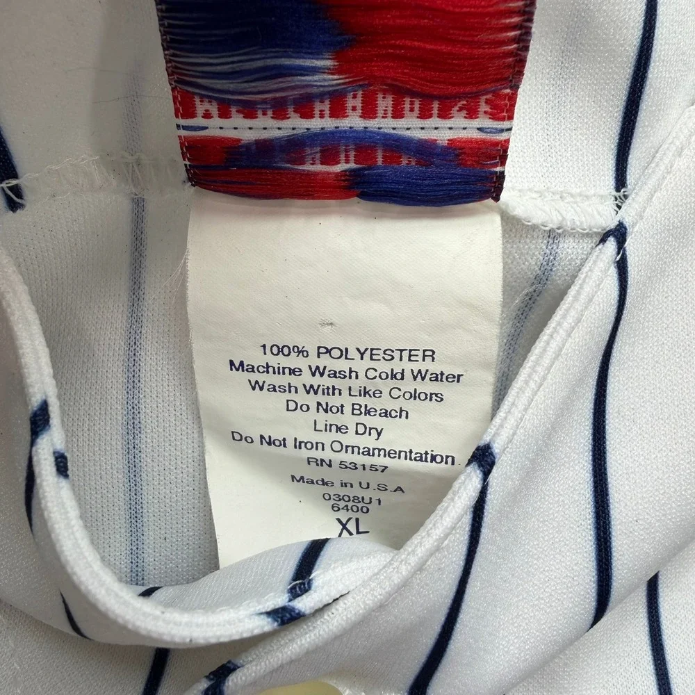 Vintage Majestic New York Yankees MLB Pinstripe Baseball Jersey Mens NY ( USA) - Picture 4 of 11